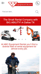 Mobile Screenshot of abc-equipment-rental.net